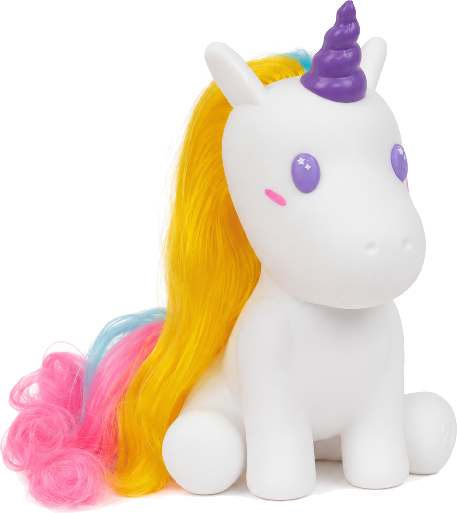 Juguete de unicornio fabricado en plástico por Thermotoys